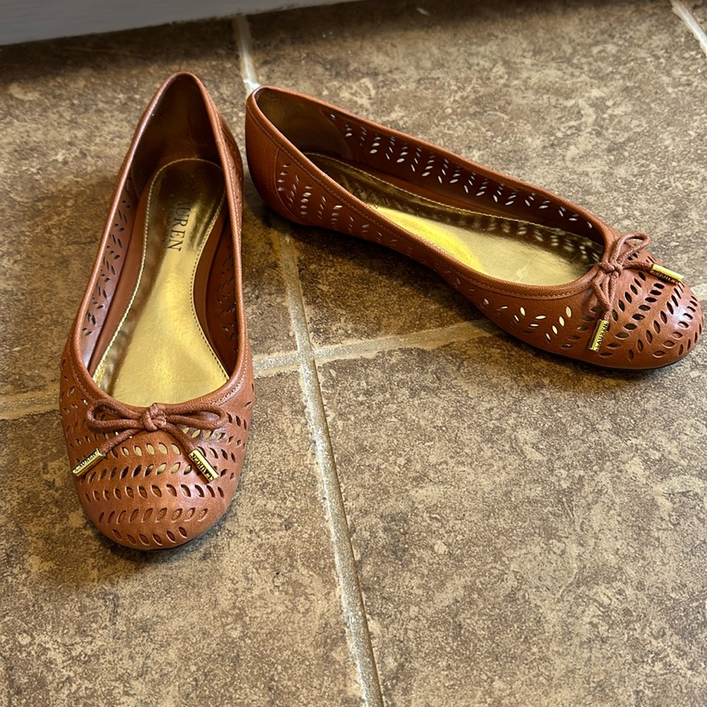 Woven Leather Flats